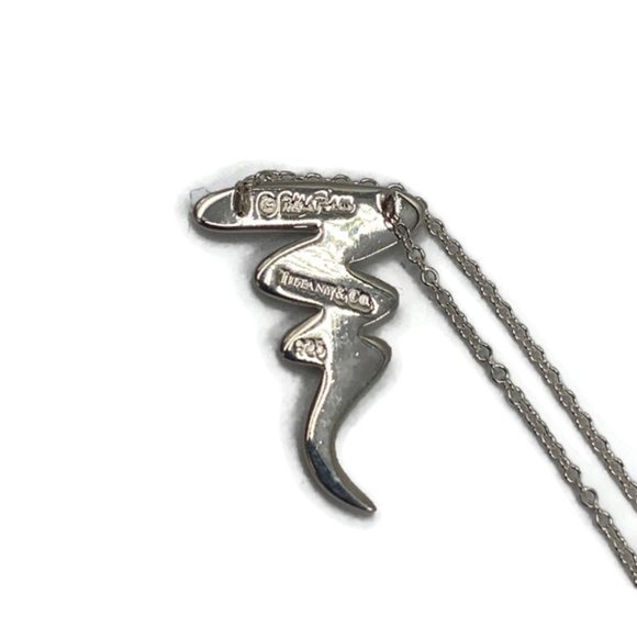 Authentic Tiffany & Co 925 Silver Paloma Picasso Scribble Necklace - Picture 6 of 10